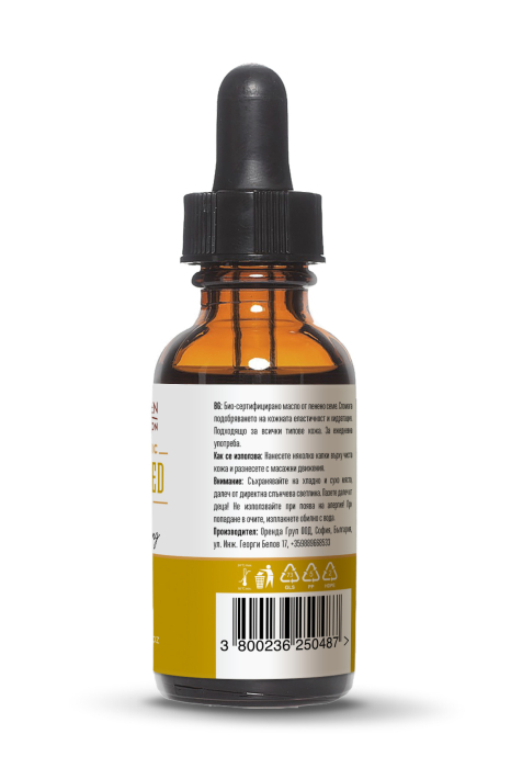 Ulei din semințe de in ecologic 30 ml Wooden Spoon [2]