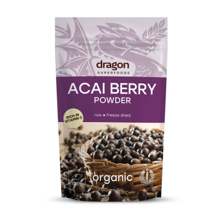 Pulberi și Superalimente - Acai pulbere bio 75 g Dragon Superfoods