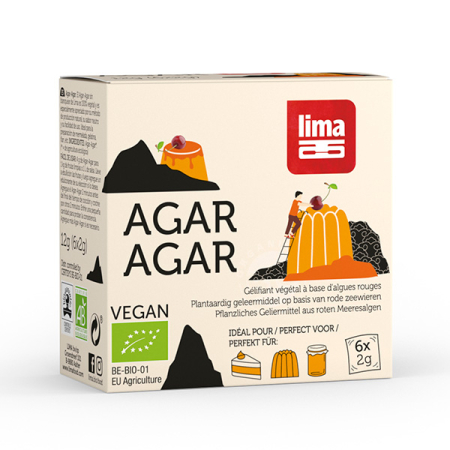 Alge de Mare și Derivate din Alge - Agar-agar pudră bio 6 buc. x 2 g Lima