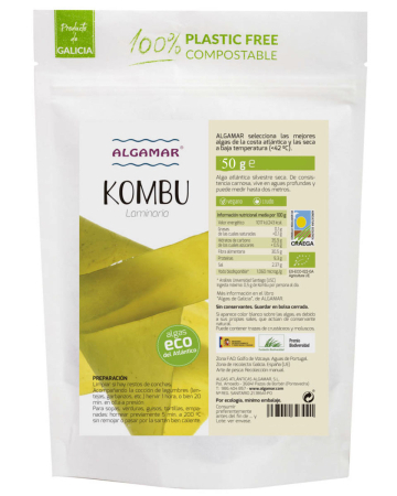 Alge de Mare și Derivate din Alge - Alge kombu bio 50 g Algamar