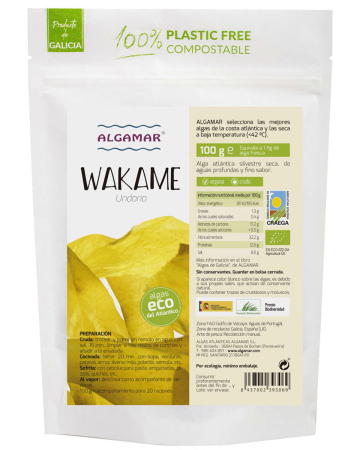 Alge de Mare și Derivate din Alge - Alge wakame bio 100 g Algamar