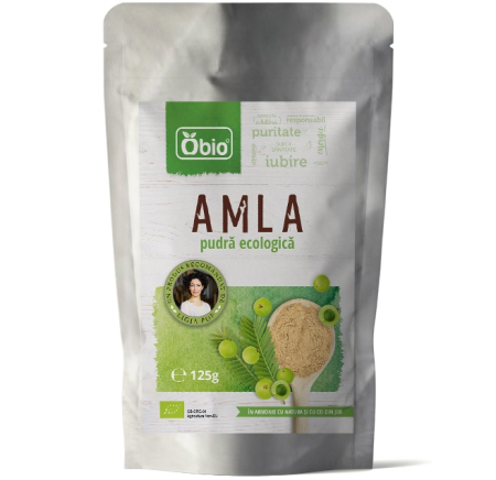 Pulberi și Superalimente - Amla pudră bio 125g Obio