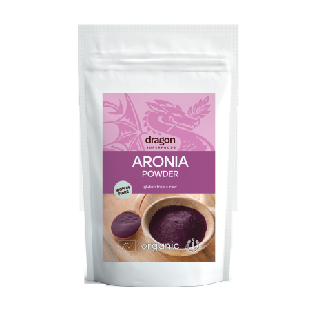 Pulberi și Superalimente - Aronia pulbere bio 200 g Dragon Superfoods