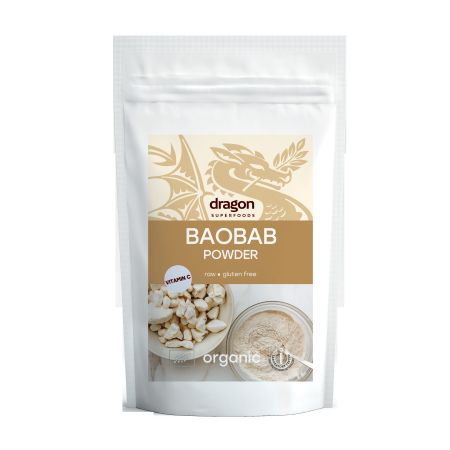 Pulberi și Superalimente - Baobab pulbere bio 100g Dragon Superfoods