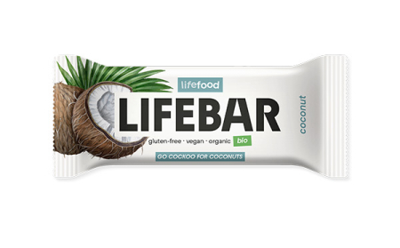 Gustări & Mic Dejun - Baton cu cocos bio 40 g Lifebar