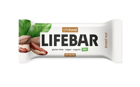 Gustări & Mic Dejun - Baton cu nuci braziliene bio 40 g Lifebar