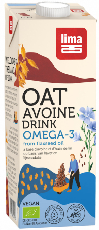 Băuturi - Băutură vegetală de ovăz cu omega 3 bio 1 l Lima