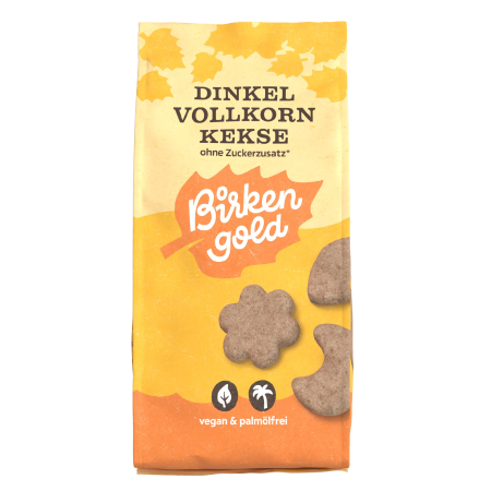 Gustări & Mic Dejun - Biscuiți din făină integrală de grâu spelta 125g Birkengold