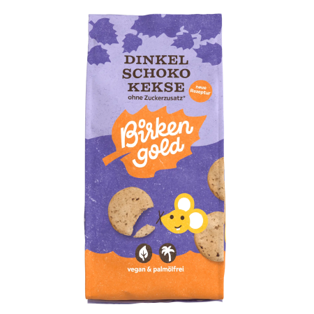 Gustări & Mic Dejun - Biscuiți din ovăz cu ciocolată 125g Birkengold