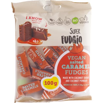 Produse Alimentare  Pentru Copii - Caramele - aromă caramel sărat bio 100g Super Fudgio