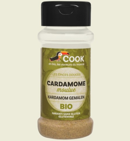 Condimente, Esențe, Întăritor pentru Frișcă - Cardamom măcinat bio 35g Cook