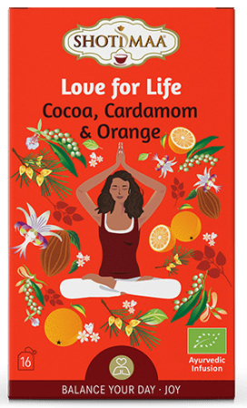 Băuturi - Ceai Balance Your Day - Love for Life - cacao, cardamom și portocală bio 16dz x 2g 32g Shotiimaa
