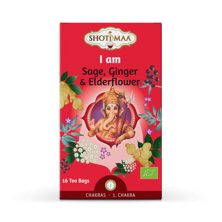 Băuturi - Ceai chakras - I am - salvie, ghimbir și soc bio 16dz x 2g 32g Shotimaa