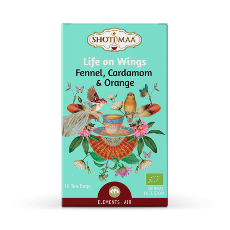 Băuturi - Ceai Elements - Life on Wings - fenicul, cardamom și portocală bio 16dz x 2g 32g Shotiimaa