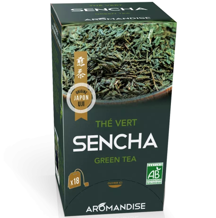 Băuturi - Ceai verde sencha bio 18 dz x 2 g 36 g Aromandise