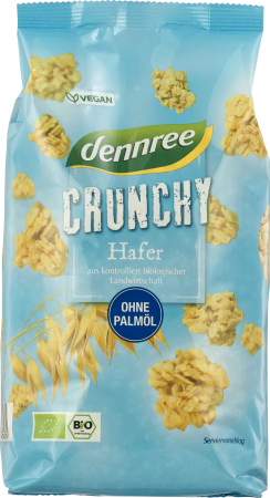 Porridge, Muesli și Cereale pentru Mic Dejun - Cereale crunchy cu ovăz bio 750g Dennree