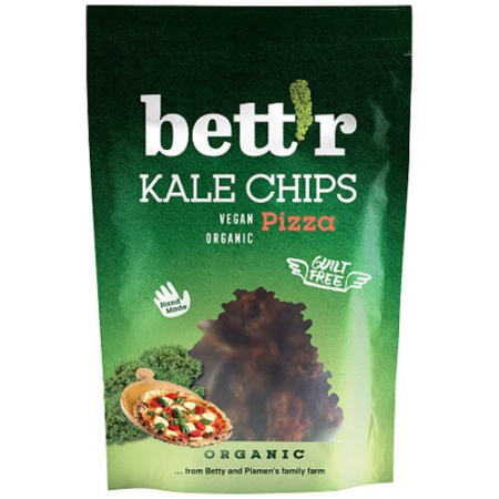 Gustări & Mic Dejun - Chips din kale cu pizza bio 30 g Bettr