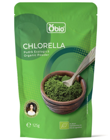 Suplimente Certificate IBA si MS - Chlorella pudră bio 125g Obio