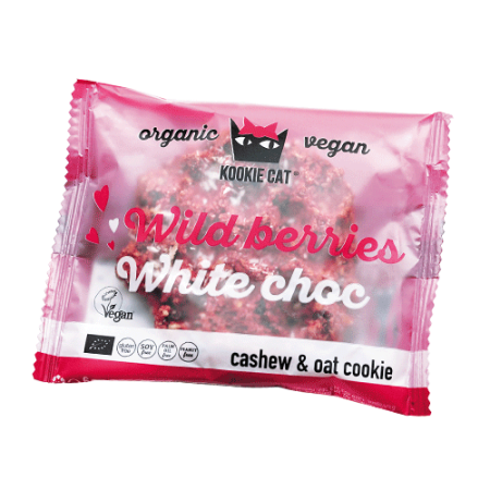 Gustări Dulci și Sărate - Cookie cu fructe de pădure bio 50g Kookie Cat