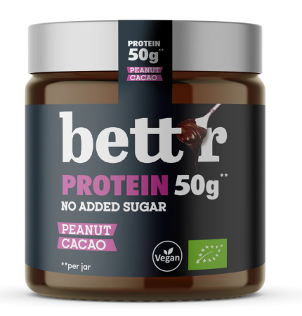 Creme - Cremă proteică de arahide și cacao bio 250g Bettr