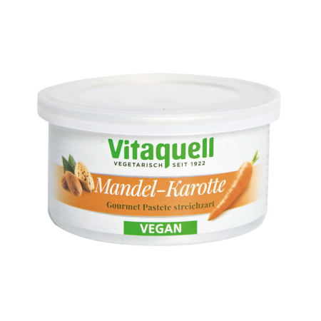 Creme - Cremă tartinabilă cu morcovi și migdale bio 125g Vitaquell