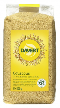 Semințe, Boabe, Cereale - Cuscus bio 500 g Davert