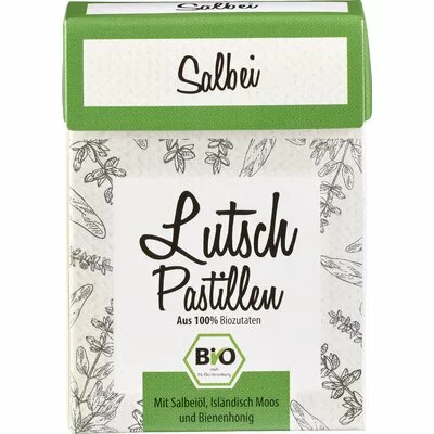 Dropsuri, Bomboane și Gumă de Mestecat - Dropsuri cu salvie bio 30 g Aries