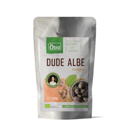 Nuci, Fructe și Legume Uscate - Dude albe deshidratate bio 250 g Obio