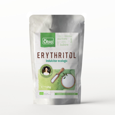 Zahăr, Sare, Îndulcitori, Agenți de Îngroșare - Erythritol îndulcitor bio 125g Obio