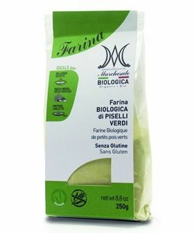 Făină, Mixuri, Derivate pentru Copt - Făină de mazăre verde bio 250g Marchesato