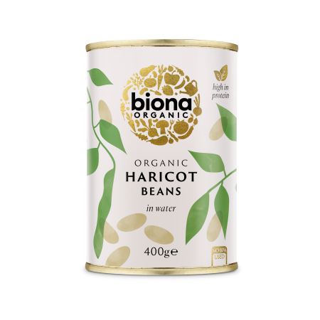 Conserve - Fasole albă haricot la conservă bio 400g Biona