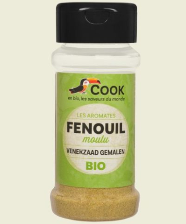 Condimente, Esențe, Întăritor pentru Frișcă - Fenicul măcinat bio 30g Cook