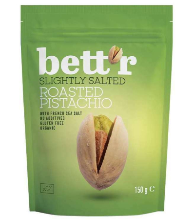 Nuci, Fructe și Legume Uscate - Fistic prăjit sărat bio 150g Bettr