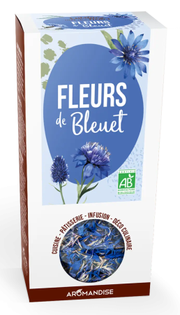 Condimente, Esențe, Întăritor pentru Frișcă - Flori de albăstrele - uz culinar bio 15g Aromandise