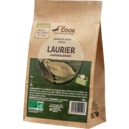 Condimente, Esențe, Întăritor pentru Frișcă - Foi de dafin bio 10 g Cook