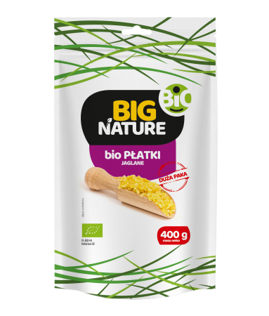 Gustări & Mic Dejun - Fulgi de mei bio 400 g Big Nature