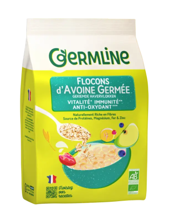 Gustări & Mic Dejun - Fulgi de ovăz germinat bio 350g Germline