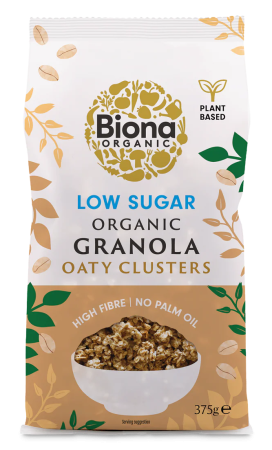 Gustări & Mic Dejun - Granola cu ovăz și conținut scăzut de zahăr bio 375g Biona