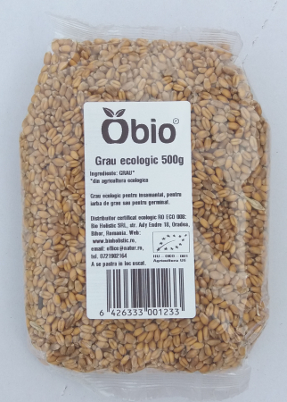 Semințe, Boabe, Cereale - Grâu bio 500g Obio