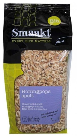 Gustări Dulci și Sărate - Grâu spelta expandat cu miere bio 150g Smaakt