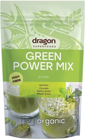 Pulberi și Superalimente - Green Power Mix Bio 200g Dragon Superfoods