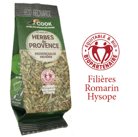 Condimente, Esențe, Întăritor pentru Frișcă - Ierburi de Provence bio 20g - Refill Cook