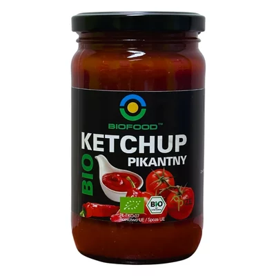Sosuri, Muștar, Dressing - Ketchup picant bio 350 g Biofood