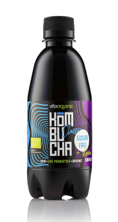 Băuturi, Sucuri, Înlocuitor Cafea, Kombucha - Kombucha clasic îndulcită cu stevia bio 330 ml Vita Organic