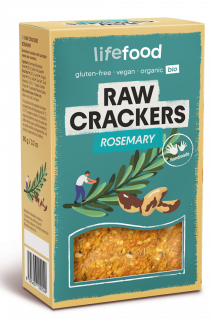 Gustări Dulci și Sărate - Lifecrackers cu rozmarin bio 90 g Lifefood