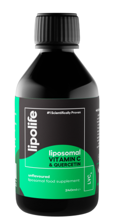 Suplimente Certificate IBA si MS - LVC6 - Vitamina C lipozomală și complex de Quercetină 240ml Lipolife