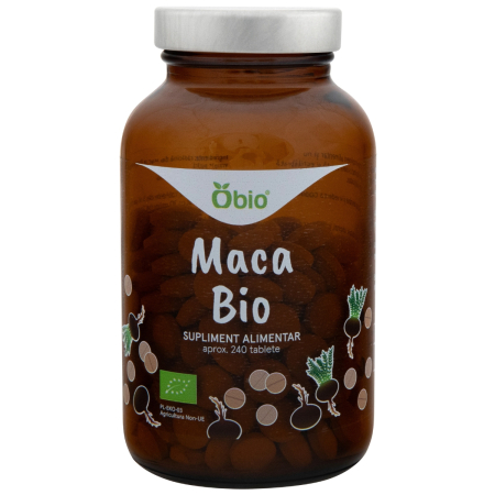 Suplimente Certificate IBA si MS - Maca bio 240 tablete 120 g Obio