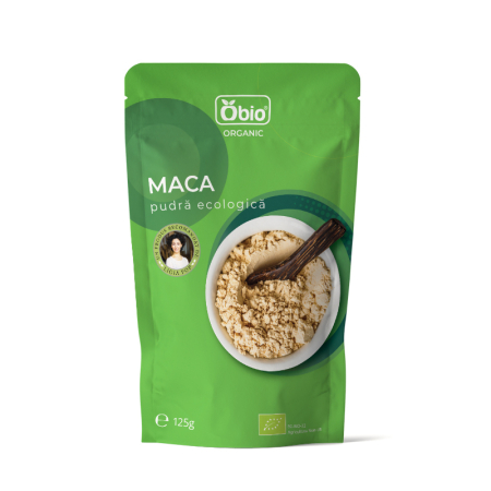Suplimente Certificate IBA si MS - Maca pudră bio 125g Obio