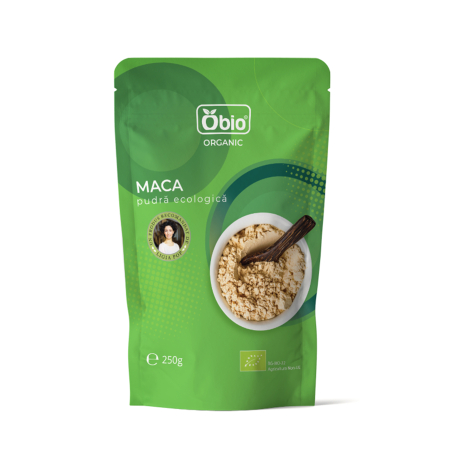 Suplimente Certificate IBA si MS - Maca pudră bio 250g Obio