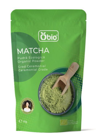 Pulberi și Superalimente - Matcha pudră bio 60g Obio